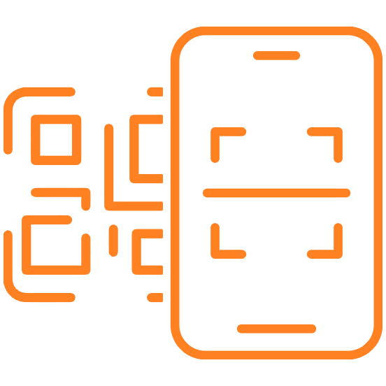 mobile device and qr code icon