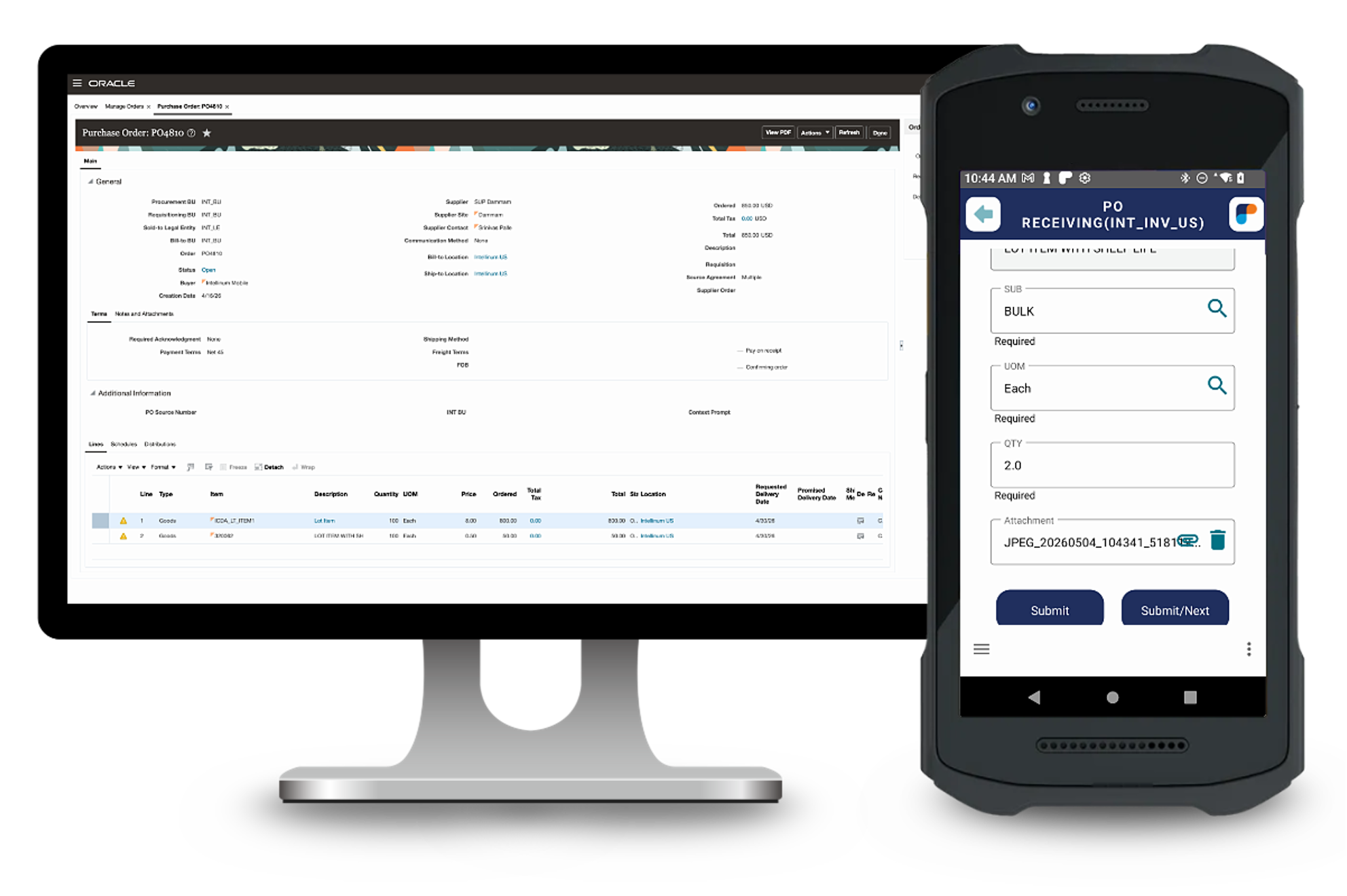 SCM and mobile device