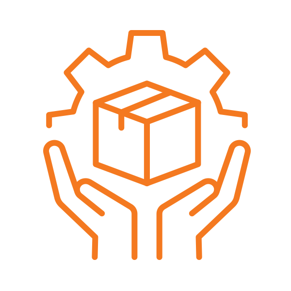 shipping gear icon